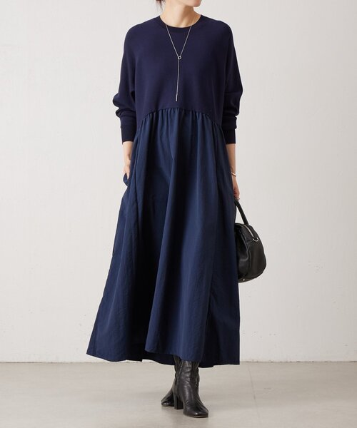 BEARDSLEY（ビアズリー） ワンピース ニットコンビワンピース