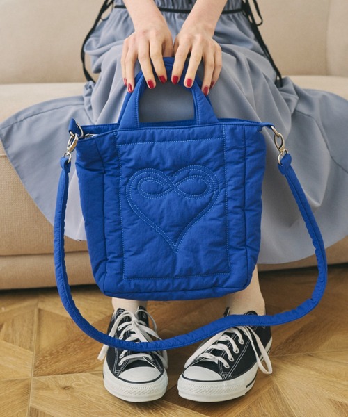 ショルダーバッグ バッグ padded heart bag/ハートモチーフ