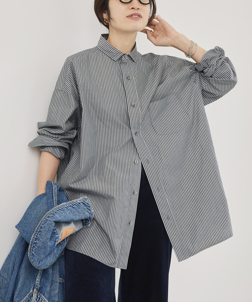 TICCA（ティッカ） ブラウス シャツ プレミアムスクエアビッグシャツ