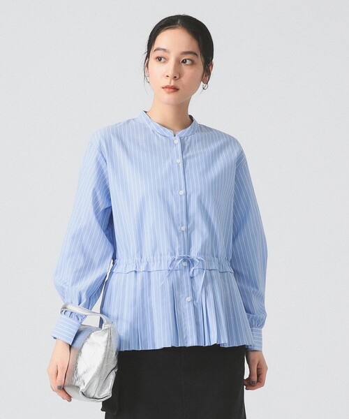 Ray BEAMS（レイ ビームス） ブラウス シャツ プリーツ キリカエ