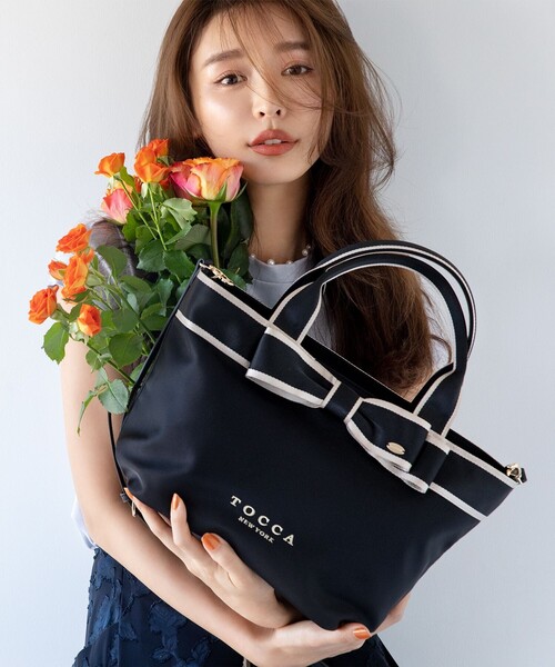 TOCCA（トッカ） トートバッグ BICOLOR RIBBON TOTE トートバッグ