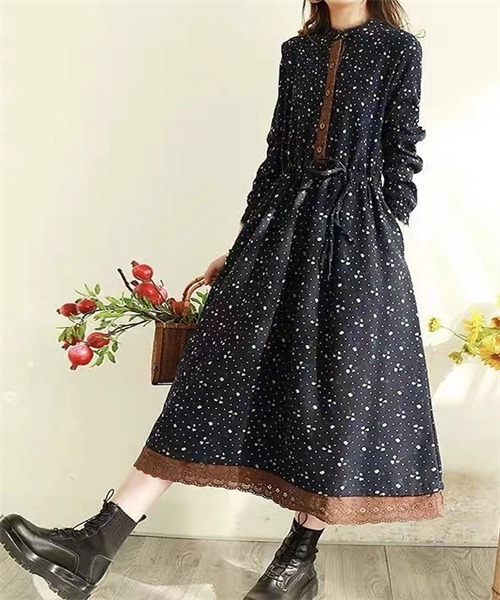 Dream garden（ドリームガーデン） ワンピース 刺繍レース使い