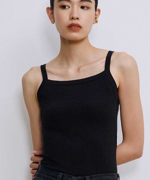 OUR WACOAL キャミソール アンサンブル対応 カップ付きニット