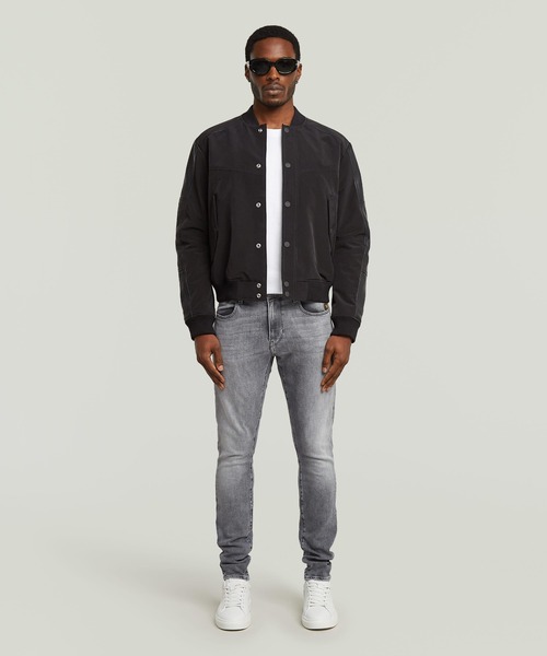 G-STAR RAW スタジャン Varsity Leather Jacket/レザーナイロン