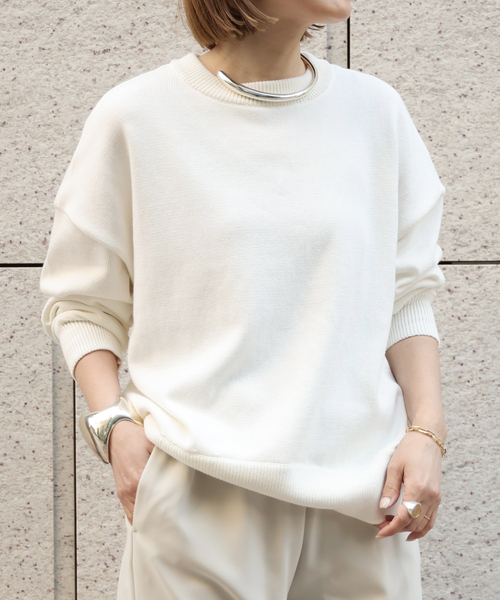 Deuxieme Classe（ドゥーズィエムクラス） 長袖ニット - ベージュ