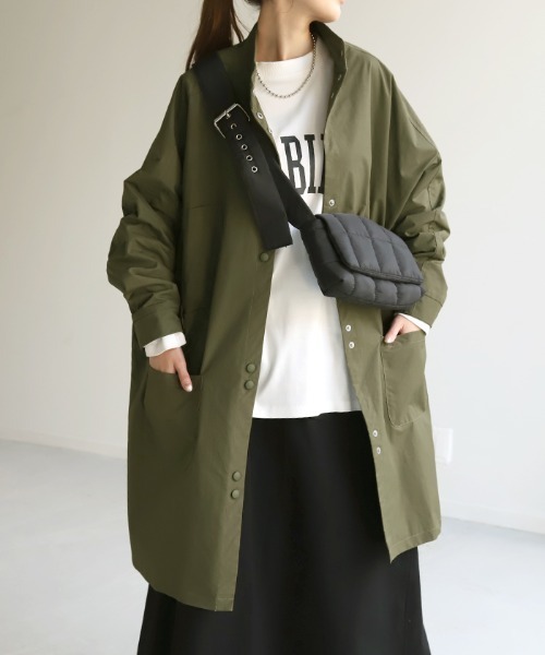 HUG.U（ハグユー） ミリタリージャケット モッズコート 撥水ミリタリー
