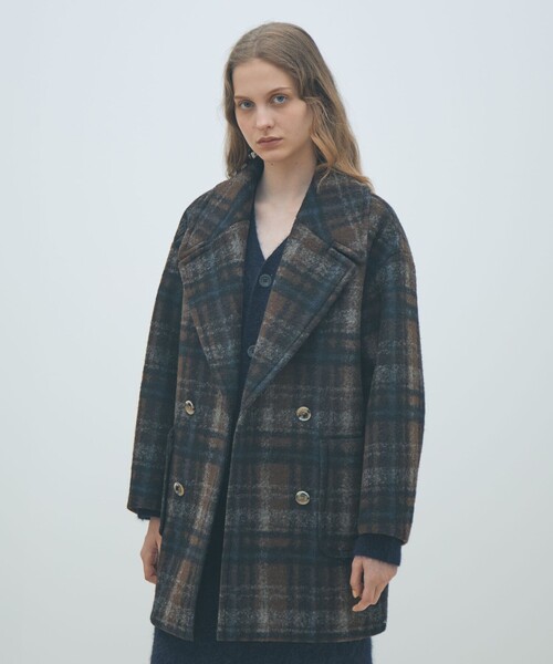 MACPHEE（マカフィー） コート アウター ボンディングチェック ダブル