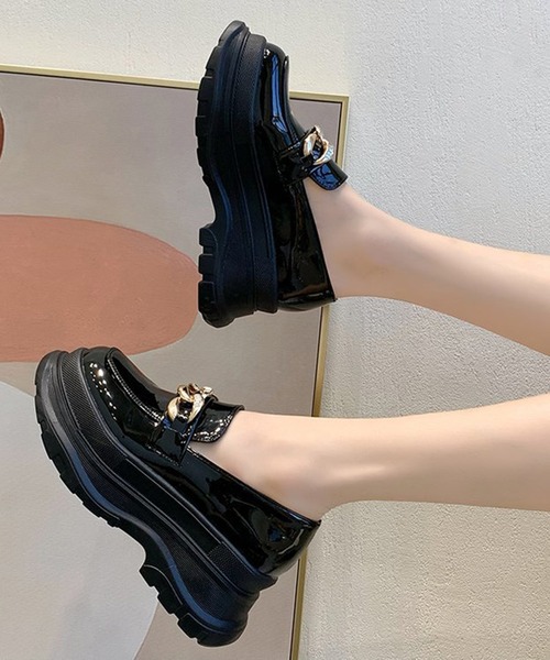 STYLEBLOCK（スタイルブロック） ローファー チェーン装飾厚底