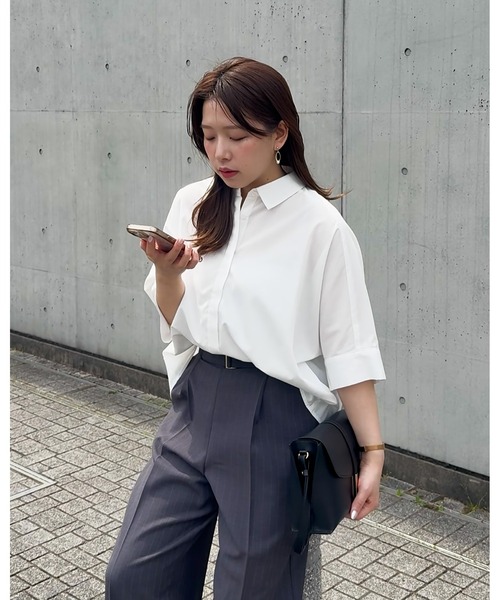 grove（グローブ） ブラウス シャツ 「夏に嬉しい機能付き」ドルマン