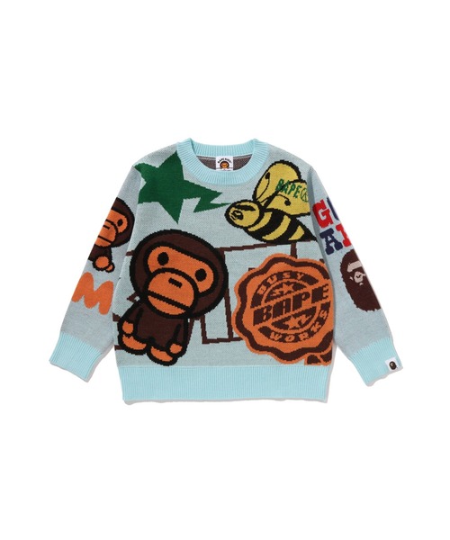 A BATHING APE（アベイシングエイプ） ニット セーター BAPE MILO