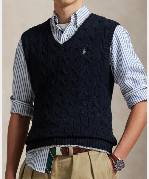 POLO RALPH LAUREN（ポロ・ラルフローレン） ベスト ジレ ケーブル