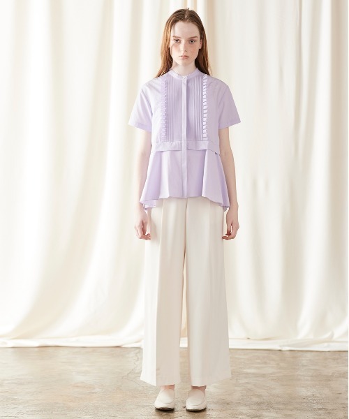 Marilyn Moon（マリリンムーン） ブラウス シャツ タックフリルフレア