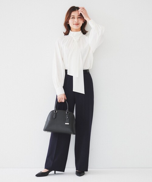 UNTITLED（アンタイトル） ブラウス シャツ 「通勤」ボウタイ付