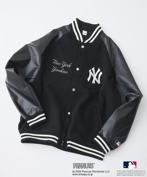 PEANUTS スタジャン 「PEANUTS×MLB」オリジナルデザイン スタジャン
