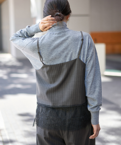 IENA（イエナ） ブラウス シャツ 「追加」レースヘムキャミソール