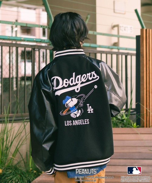 PEANUTS スタジャン 「PEANUTS×MLB」オリジナルデザイン スタジャン