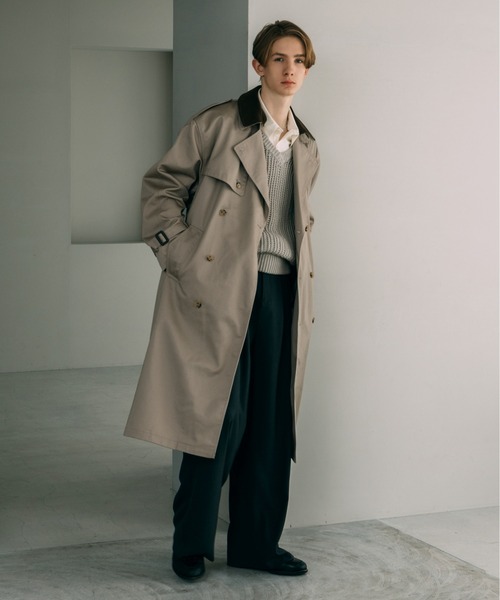 LURAKU スラックス 「LURAKU」two tuck wide straight slacks / 2