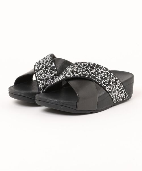 FitFlop（フィットフロップ） サンダル LULU CRYSTAL-MIX METALLIC