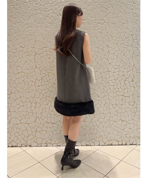 CELFORD（セルフォード） ワンピース 裾ファーミニワンピース