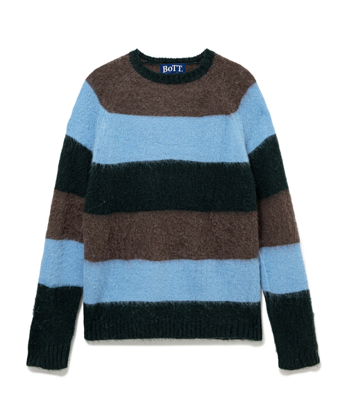 BoTT（ボット） セーター ニット Striped Mohair Knit メンズ