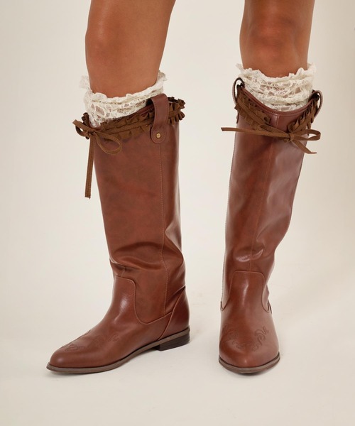 TINA：JOJUN（ティーナジョジュン） ブーツ ルーズ ウエスタンブーツ