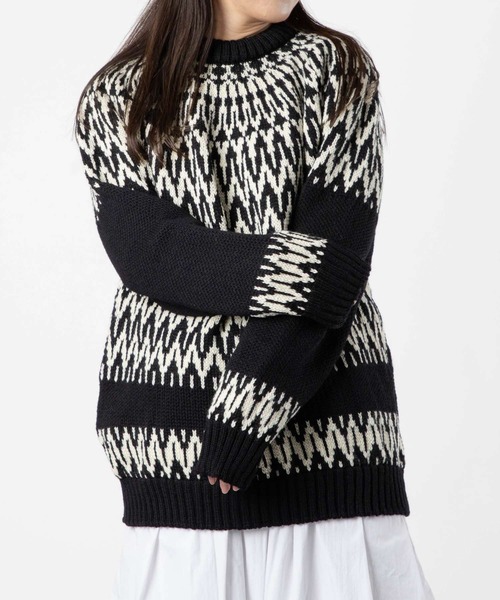 Guernsey Woollens セーター ニット GUERNSEY WOOLLENS ICEMAN TWOTONE