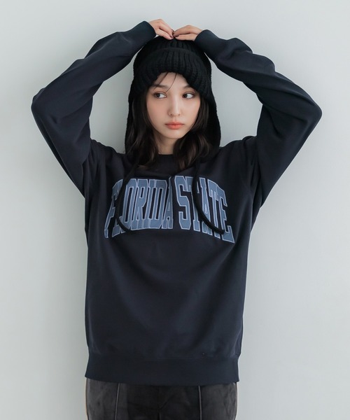 coca（コカ） トレーナー スウェット CVC裏毛ワッペンロゴトレーナー