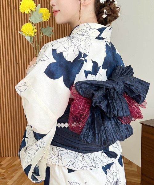 moment+ 浴衣 浴衣3点セット（ゆかた・帯2本）、その他3のみ2点セット