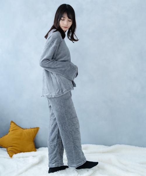 NinaetLina（ニナエリナ） パジャマ ルームウェア リブセットアップ