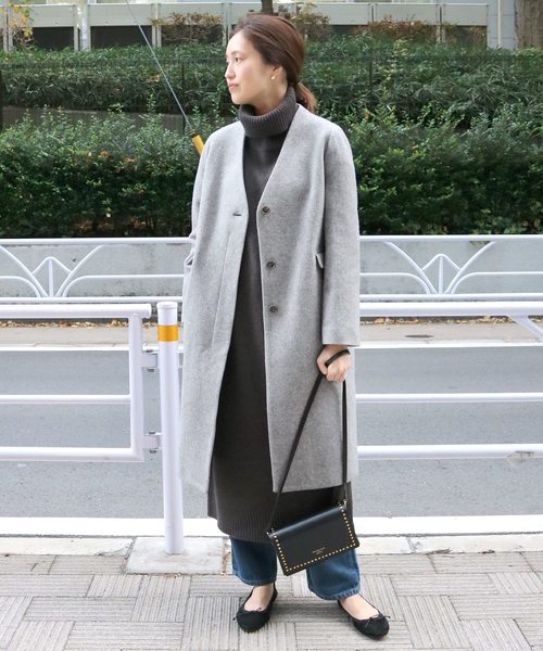 SLOBE IENA（スローブイエナ） Vネックノーカラーコート◇ : ZOZOTOWN