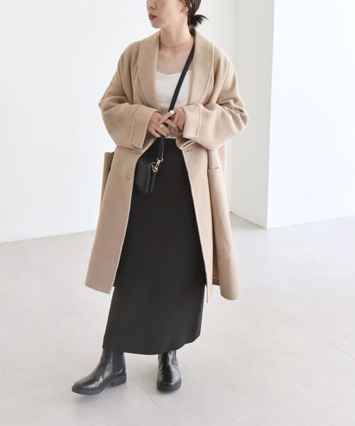 quaranciel コート アウター quaranciel: リバー ショール ミドル