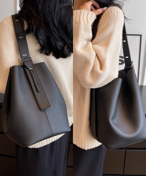 L LABEL（エルラベル） ショルダーバッグ バッグ ポーチ付2WAYバケット