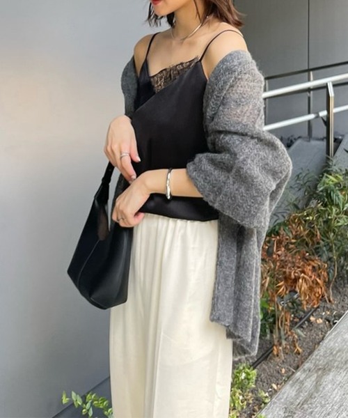 anuans（アニュアンス） キャミソール レースポイントサテン