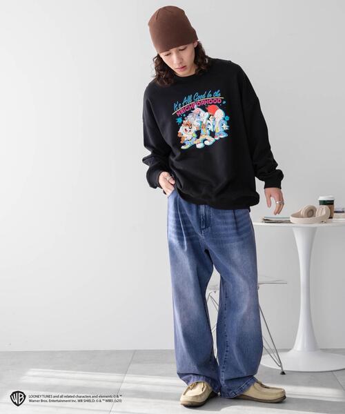 トレーナー スウェット ∴WEGO/別注LOONEY TUNESプルオーバー メンズ