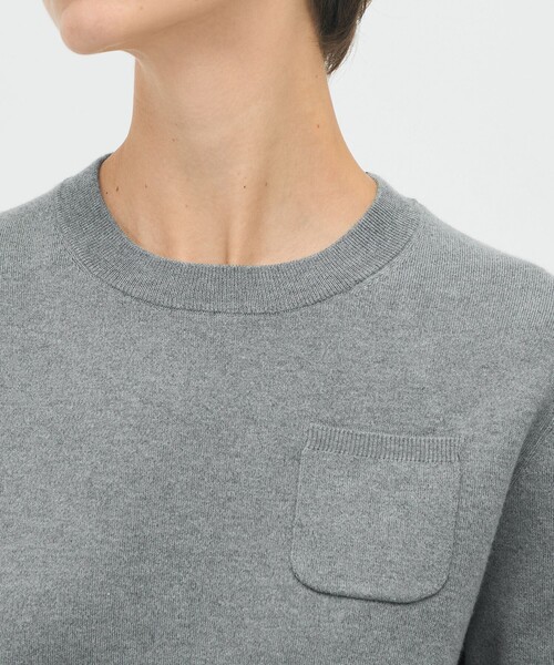 CABaN（キャバン） ニット セーター コットンカシミヤ ポケットプル