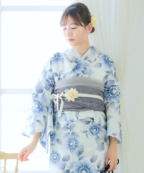 KIMONOMACHI 浴衣 レディース セパレート浴衣 2点セット 浴衣 簡単