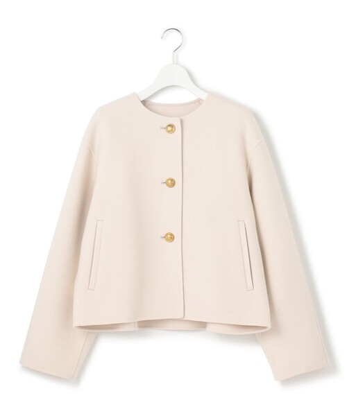 ノーカラーコート コート ウールリバー レディース : ZOZOTOWN Yahoo