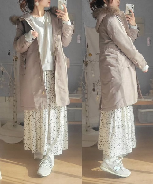 libelle more（リベル モア） モッズコート コート 「撥水加工付」裏