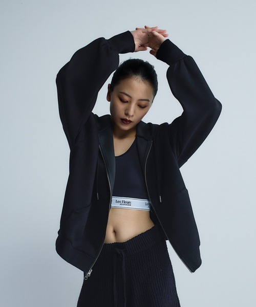 JEANASIS（ジーナシス） パーカー 「Les Fleurs」ダンボールフロント