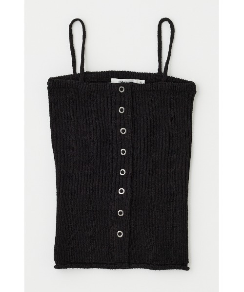 MOUSSY（マウジー） キャミソール FRONT BUTTON KNIT キャミソール
