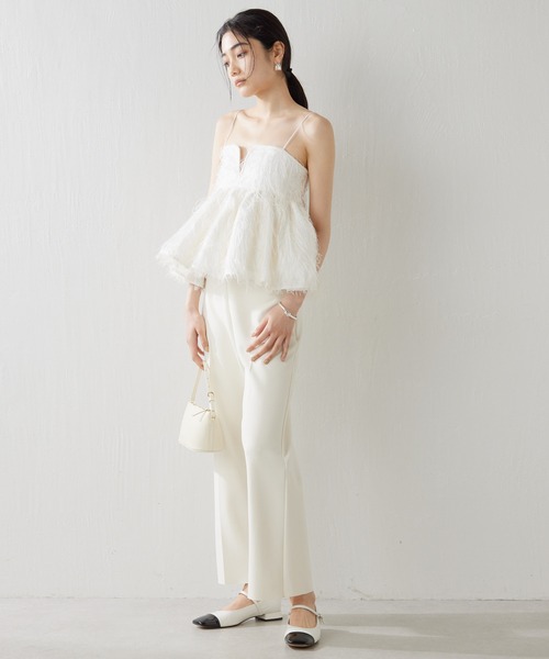 Whim Gazette（ウィム ガゼット） シャツ ブラウス フェザーキャミ