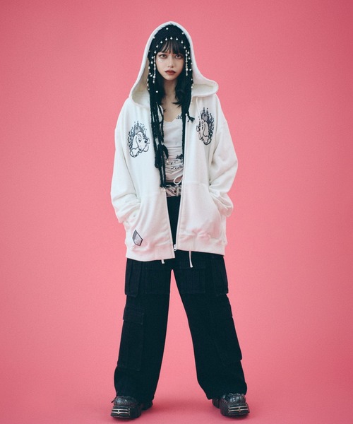 GALFY（ガルフィー） パーカー ガルクエジップパーカー/バックプリント