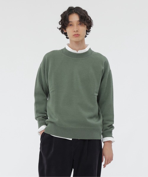 MHL.（エムエイチエル） セーター ニット WASHABLE PLAIN WOOL メンズ