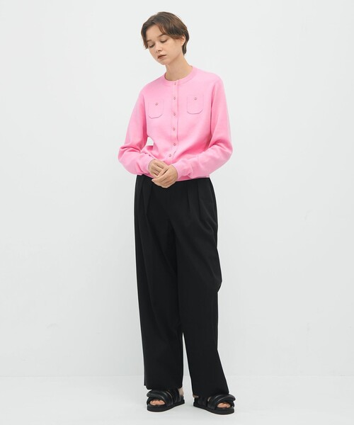 CABaN（キャバン） カーディガン コットンカシミヤ クルーネック