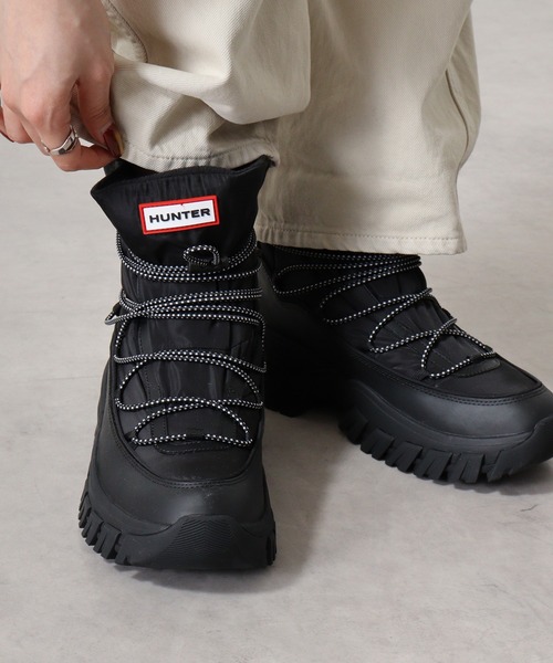 HUNTER（ハンター） ブーツ レディース ワンダラー レースアップ