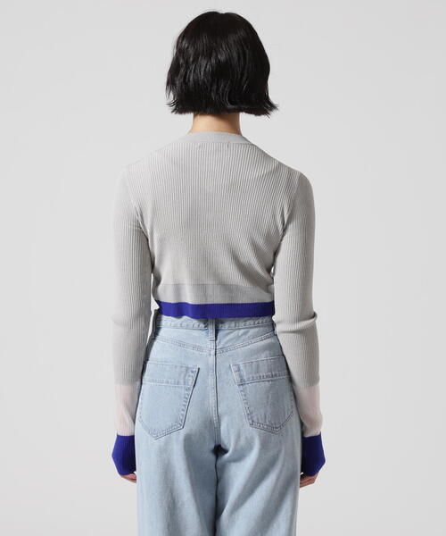 UN3D.（アンスリード） カーディガン UN3D./アンスリード/COLOR BLOCK