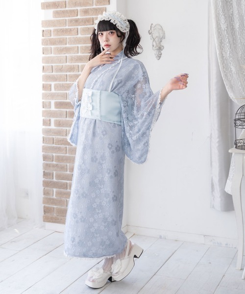 DearMyLove 浴衣 総レースセットアップ浴衣 レディース : ZOZOTOWN