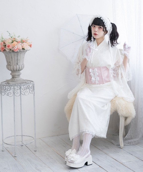 DearMyLove 浴衣 総レースセットアップ浴衣 レディース : ZOZOTOWN