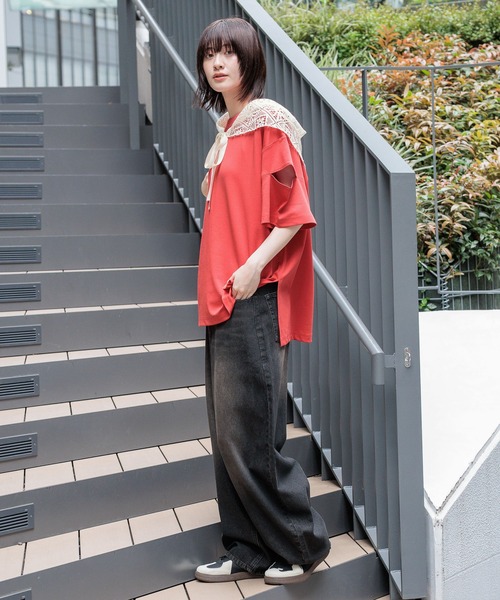 LAKOLE（ラコレ） ジーンズ デニム デニムパンツ オーバーダイカーブ