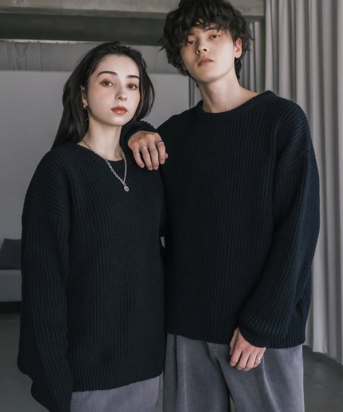 Ron Herman（ロンハーマン） 長袖ニット X-SMALL ブルー メンズ